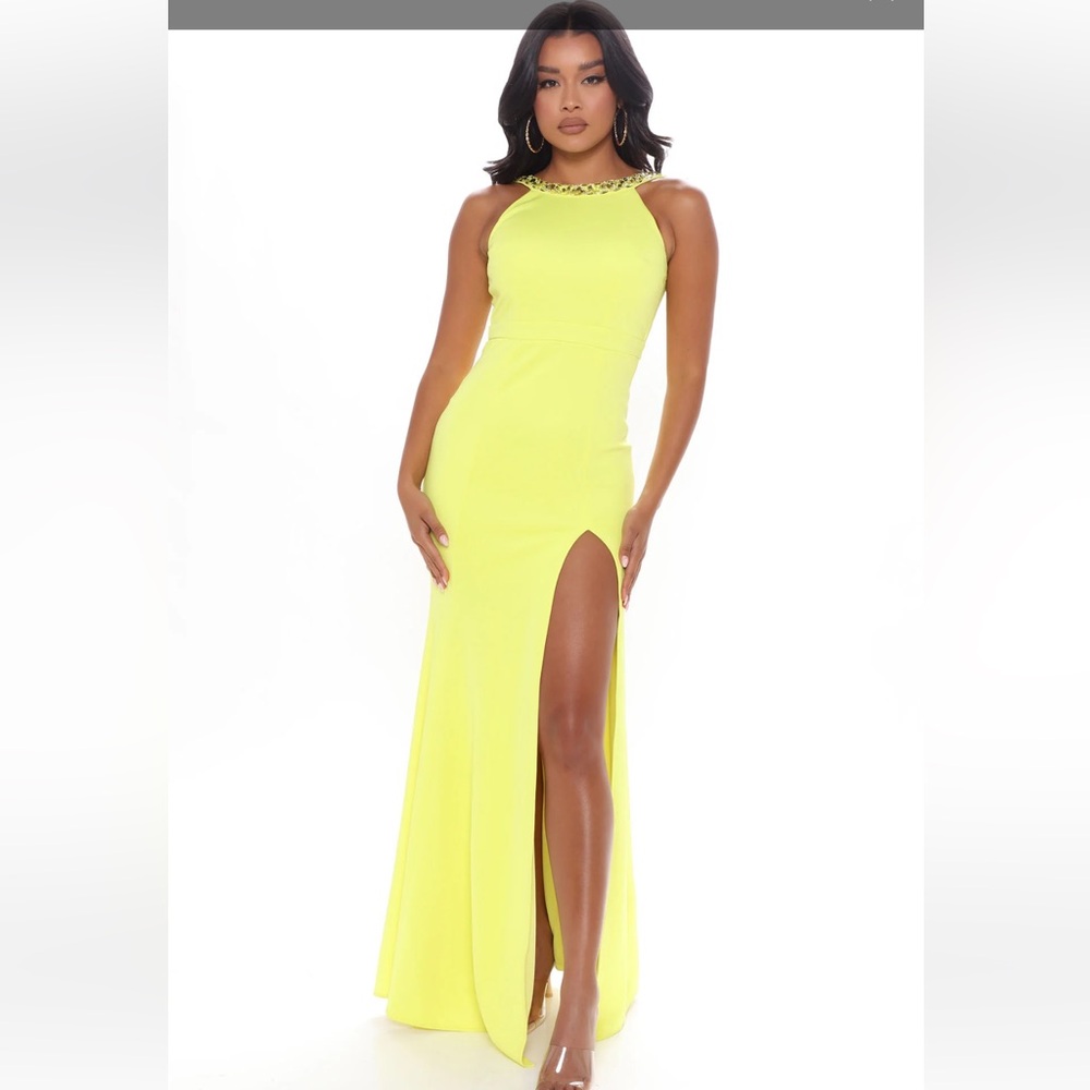 Hidden Gem Maxi Dress - Yellow
